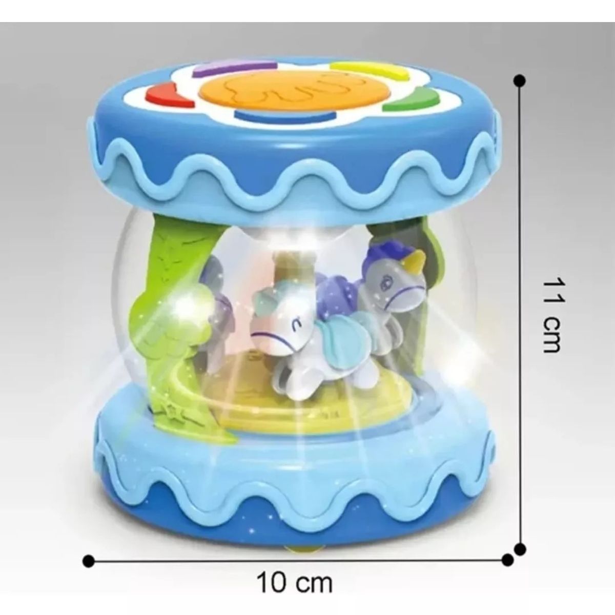 GENERICO - Juguete Carrusel Musical Para Bebé Tambor De Mano