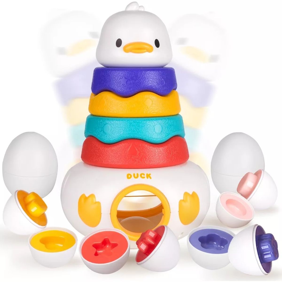 GENERICO - Juego Encaje Huevos Montessori Figuras Niños duck