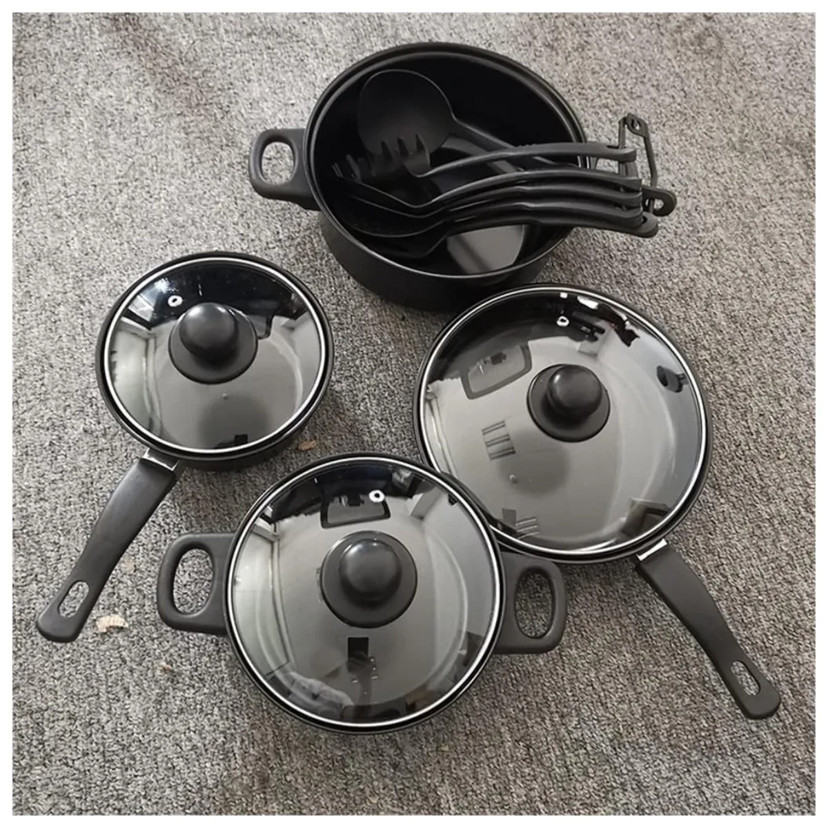 GENERICO - Set de Cocina Ollas-Sartenes 10 Pza