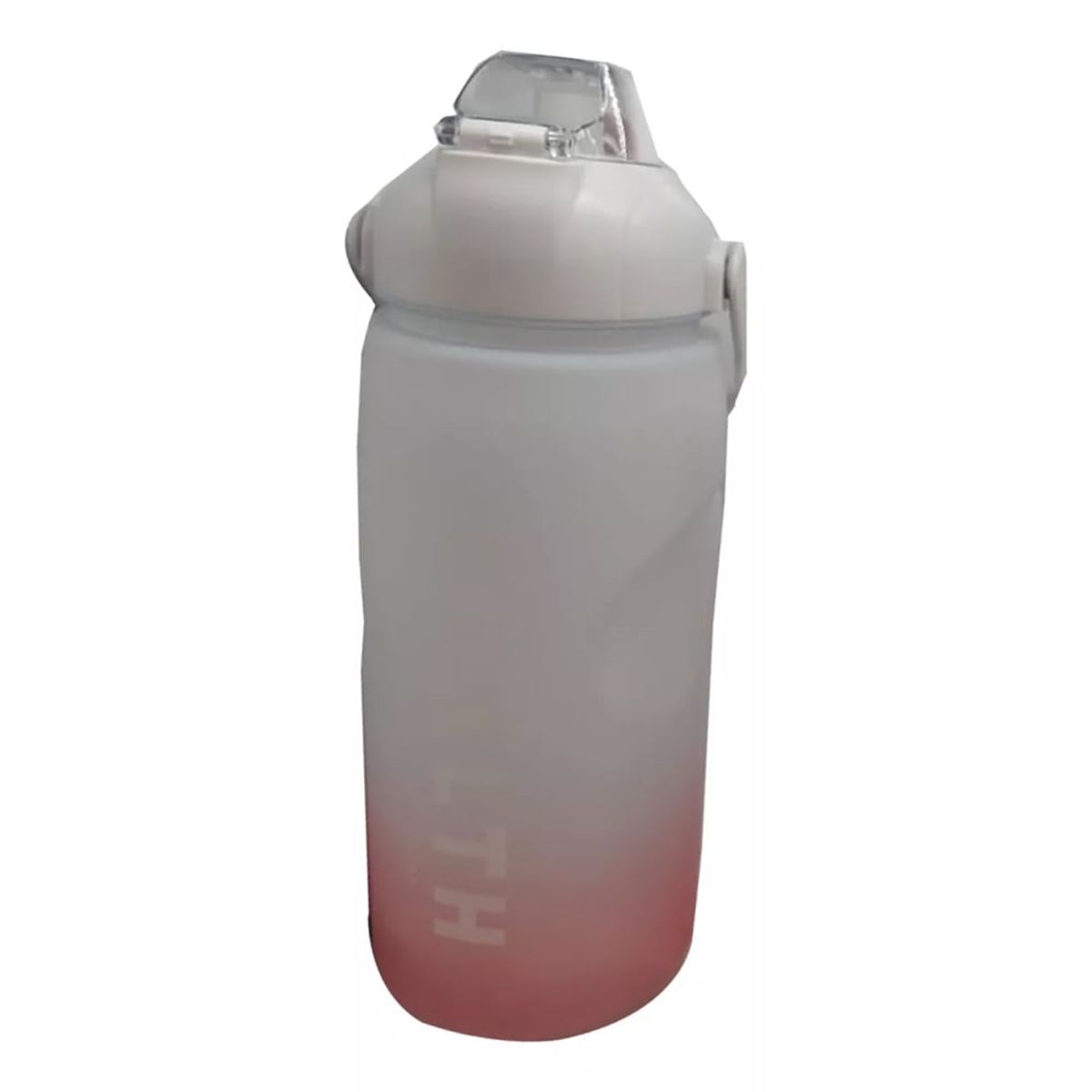 GENERICO - Termo Motivacional Set 4 Botellas Deporte Blanco - Rojo