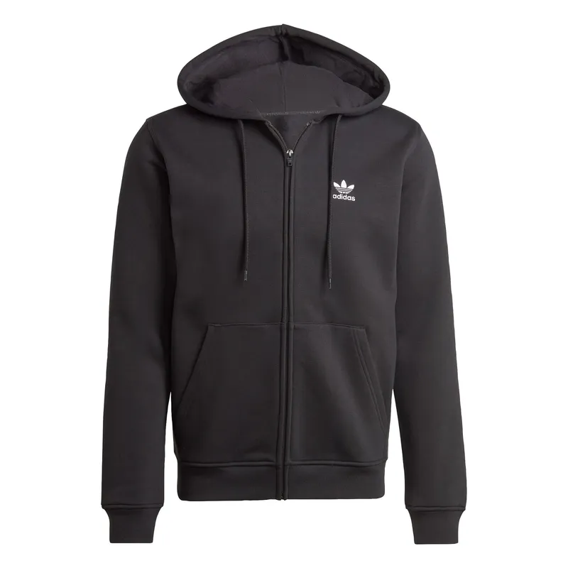 ADIDAS - Polerón con Capucha Trifolio Essentials Cierre Frontal