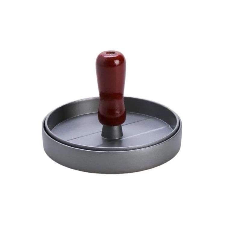 GENERICO - Molde Para Hamburguesas De Aluminio Acero Gris