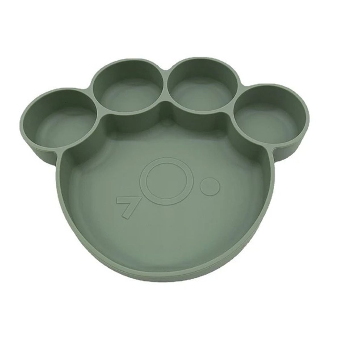 GENERICO - Plato De Con Ventosa Comida Para Bebe huella