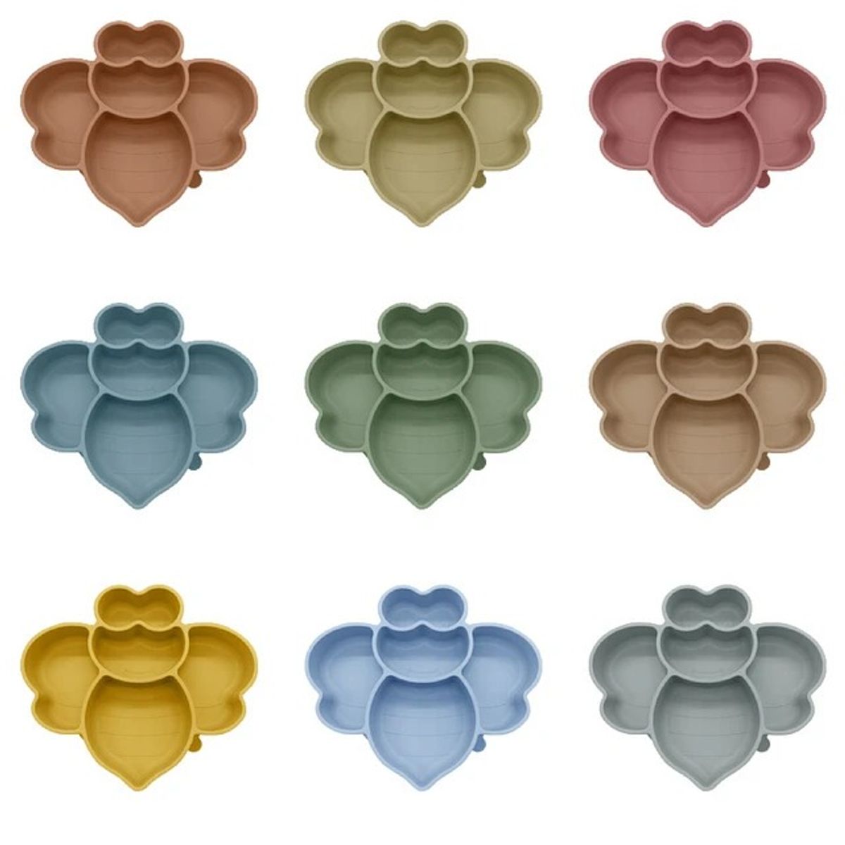 GENERICO - Plato De Con Ventosa Comida Para bebe abeja