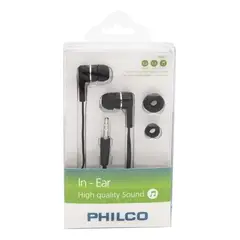 PHILCO - AUDIFONO ALAMBRICO NEGRO PHILCO_