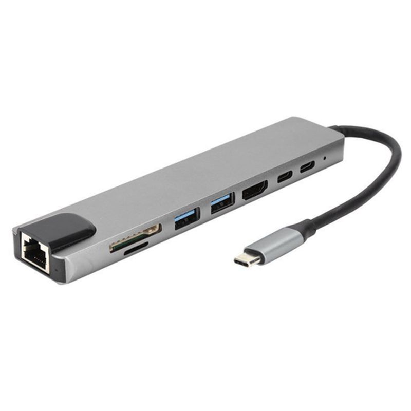 PHILCO - HUB ADAPTADOR 8 EN 1 USB-C PHILCO