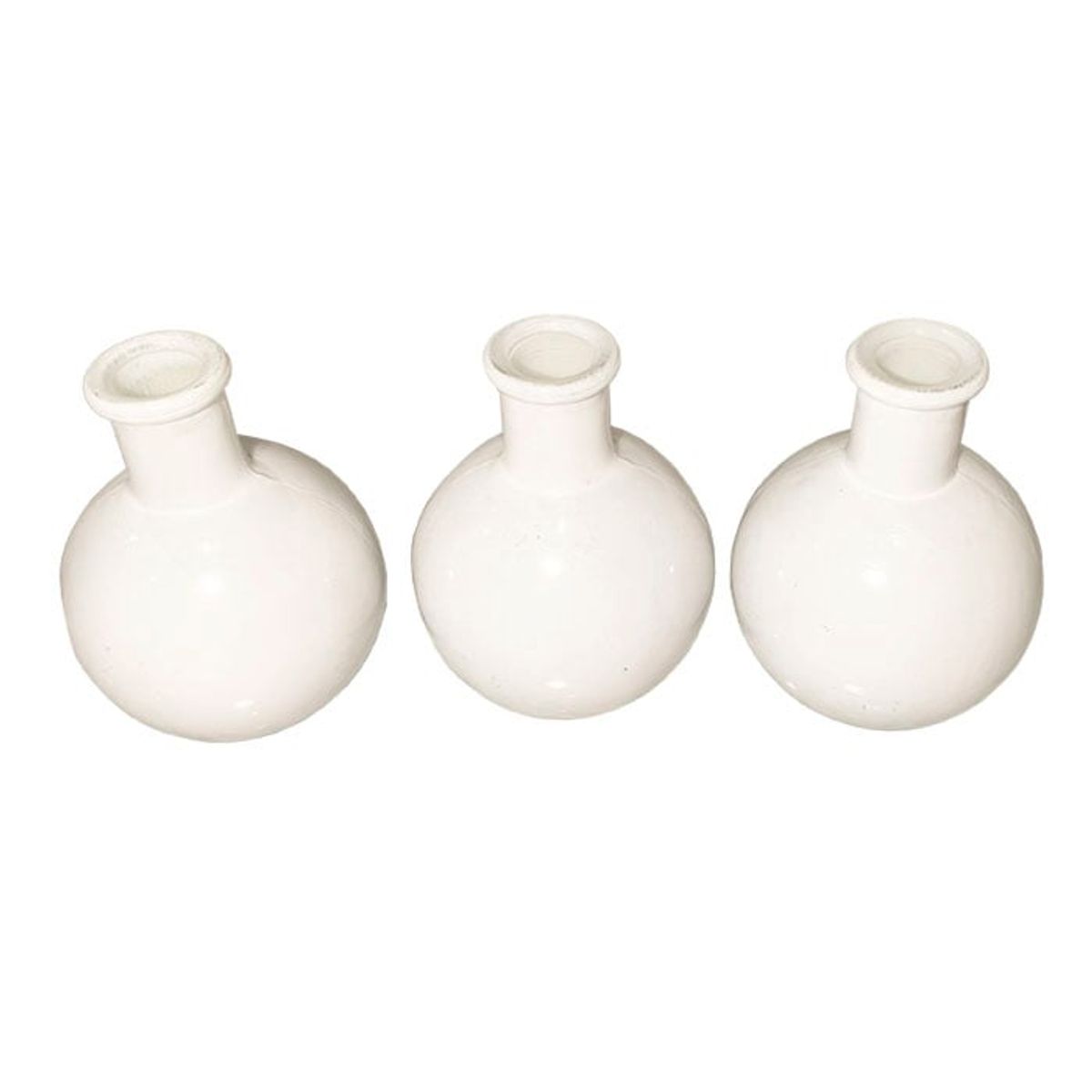 BRIC - Floreros blancos set de 3.