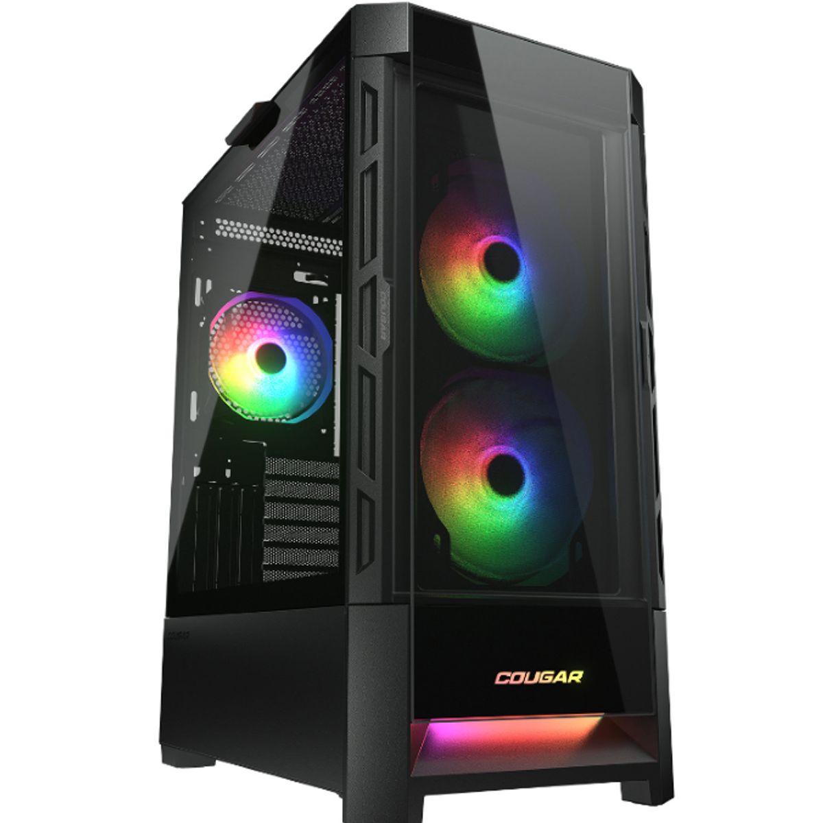 COUGAR - Gabinete - Cougar Duoface RGB - SFuente - Extended ATX - Negro