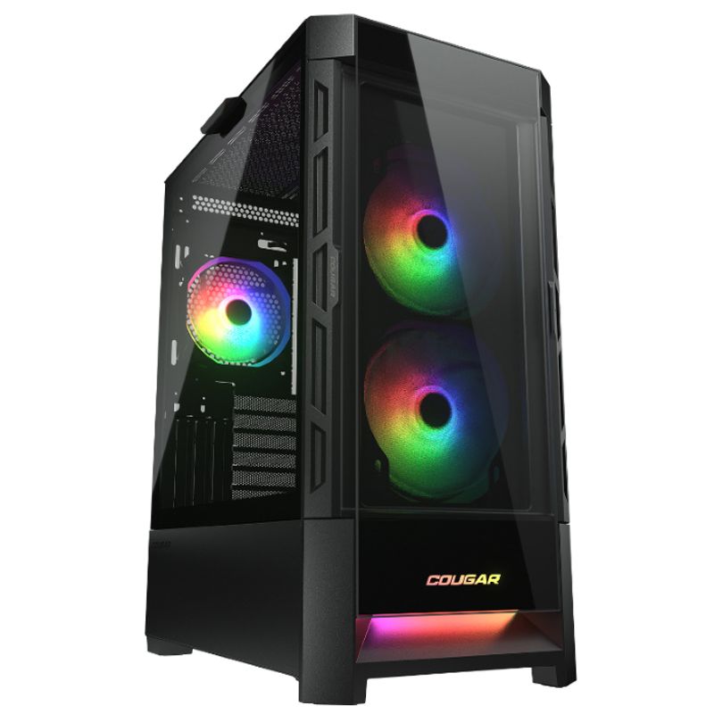 COUGAR - Gabinete - Cougar Duoface RGB - SFuente - Extended ATX - Negro