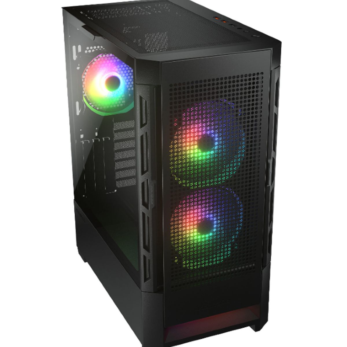 COUGAR - Gabinete - Cougar Duoface RGB - SFuente - Extended ATX - Negro
