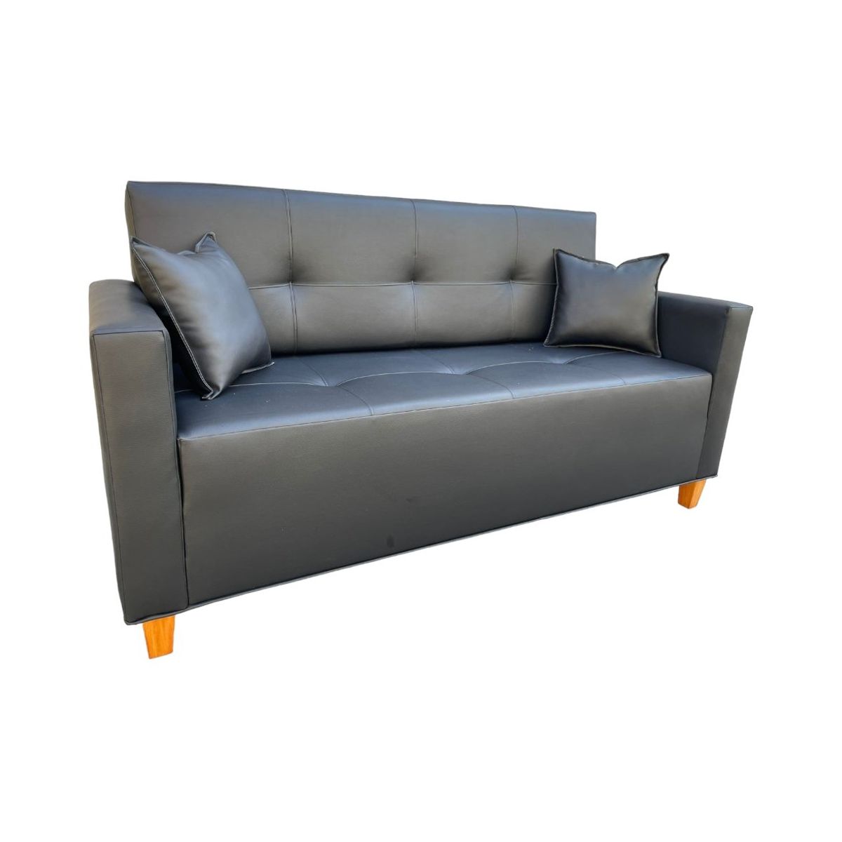 DKORA - SOFA HOME 2 CUERPOS CUERO PU