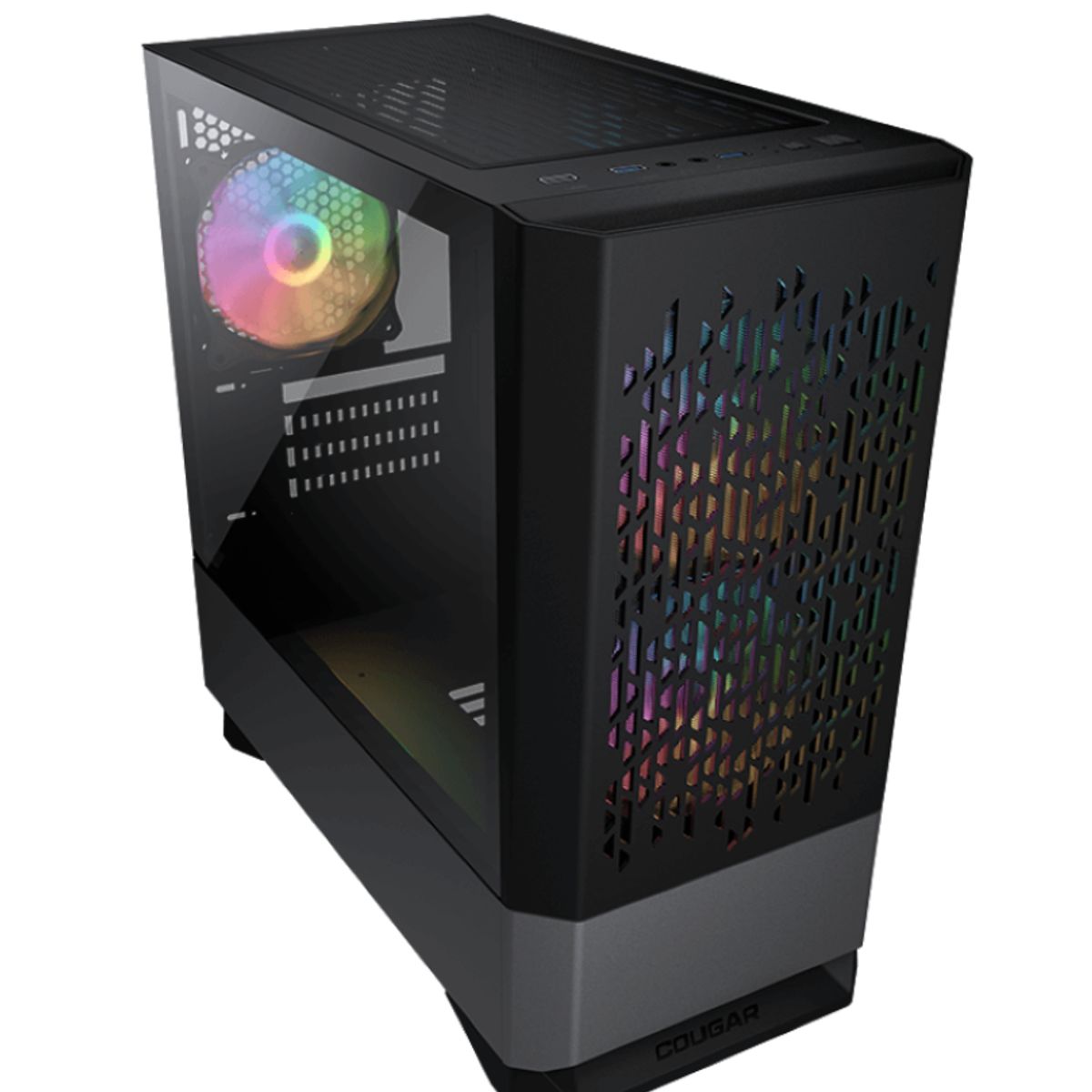COUGAR - Gabinete - Cougar MG140 Air RGB - SFuente - MicroATX - Negro
