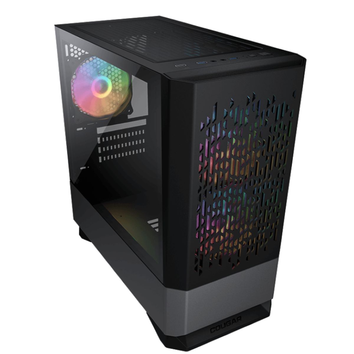 COUGAR - Gabinete - Cougar MG140 Air RGB - SFuente - MicroATX - Negro
