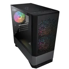 COUGAR - Gabinete - MG140 Air RGB - SFuente - MicroATX - Negro