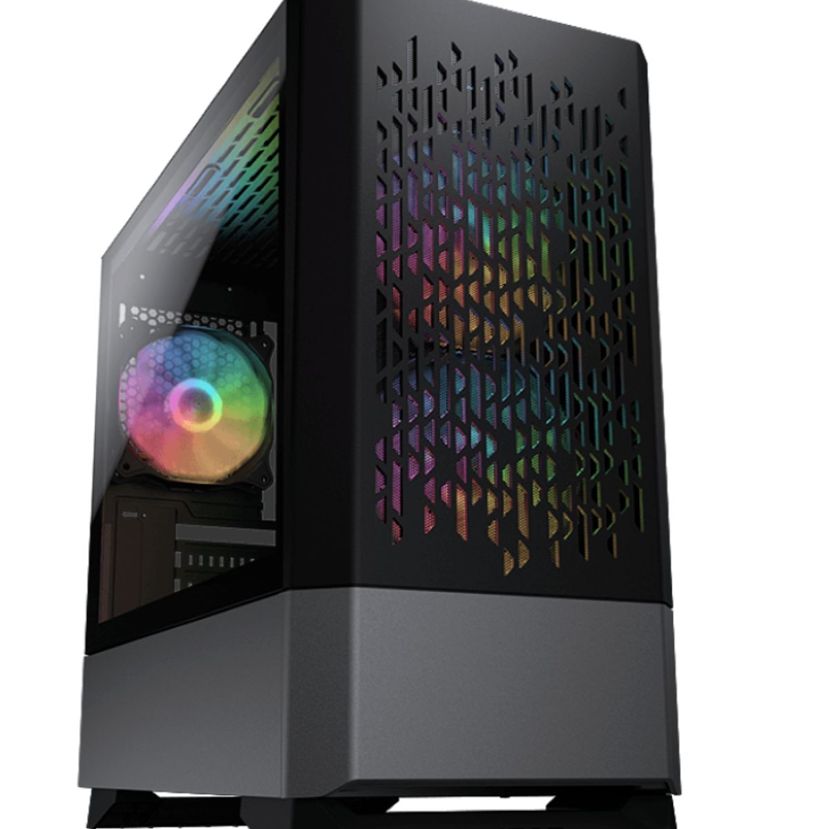 COUGAR - Gabinete - Cougar MG140 Air RGB - SFuente - MicroATX - Negro