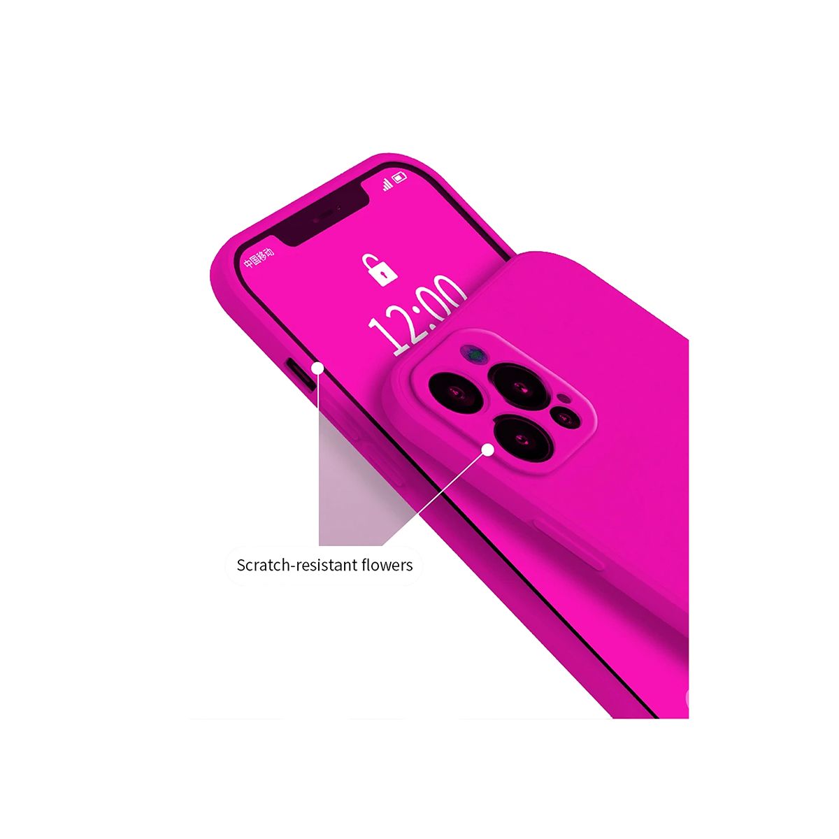 JOIGO - Carcasa Para iPhone 15 Sof Goma Rojo