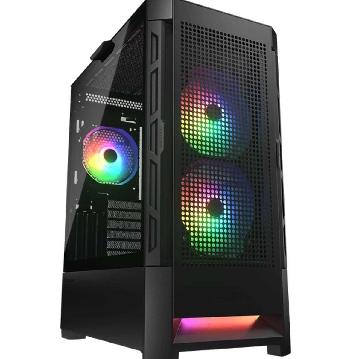 COUGAR - Gabinete - Cougar Airface RGB - SFuente - RGB - Extended ATX - Negro