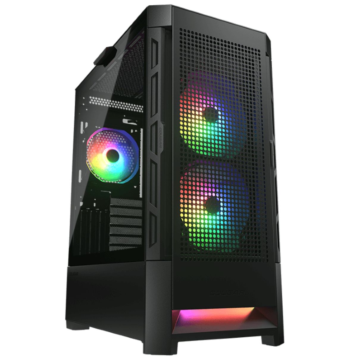 COUGAR - Gabinete - Cougar Airface RGB - SFuente - RGB - Extended ATX - Negro
