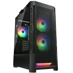 COUGAR - Gabinete - Airface RGB - SFuente - RGB - Extended ATX - Negro