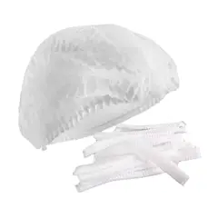 CLEANCARRIER - Gorro / Cofias Desechable Blanca ( 100 Unidades)