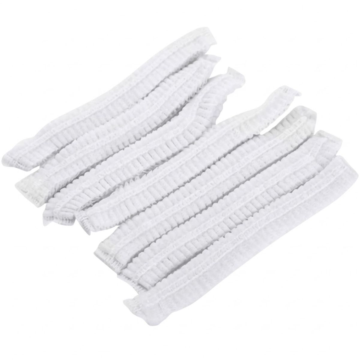 CLEANCARRIER - Gorro / Cofias Desechable Blanca ( 100 Unidades)