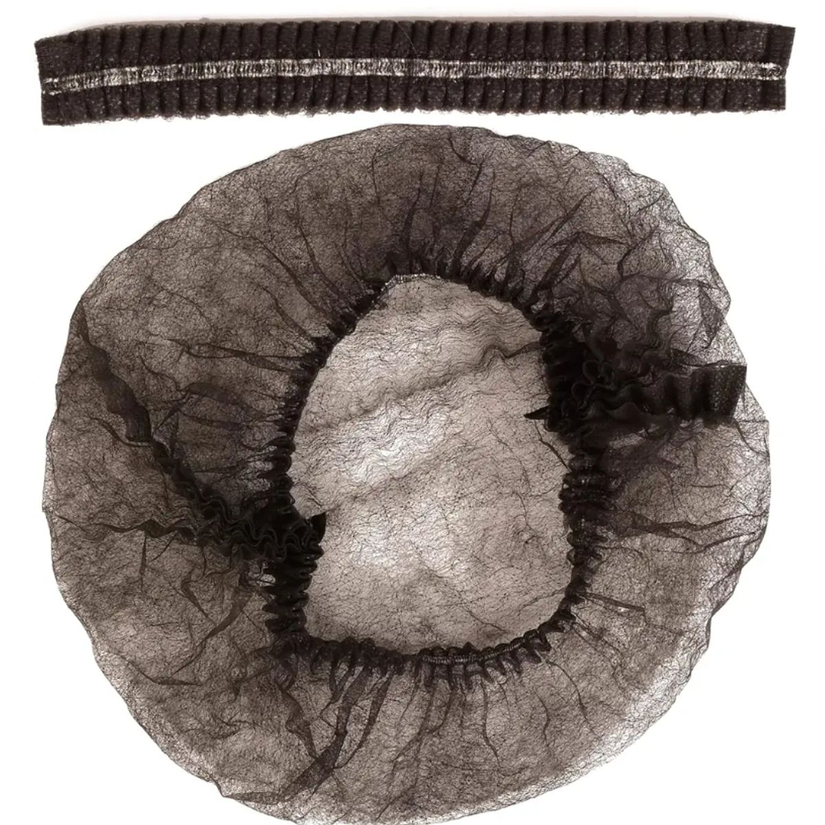 CLEANCARRIER - Gorro Cofia Desechable 100 Unidades Gorro Clip COLOR NEGRO