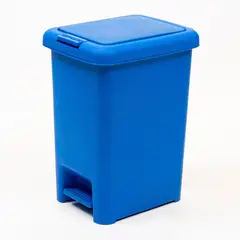 GENERICO - Basurero 10 Litros con Pedal Central Azul