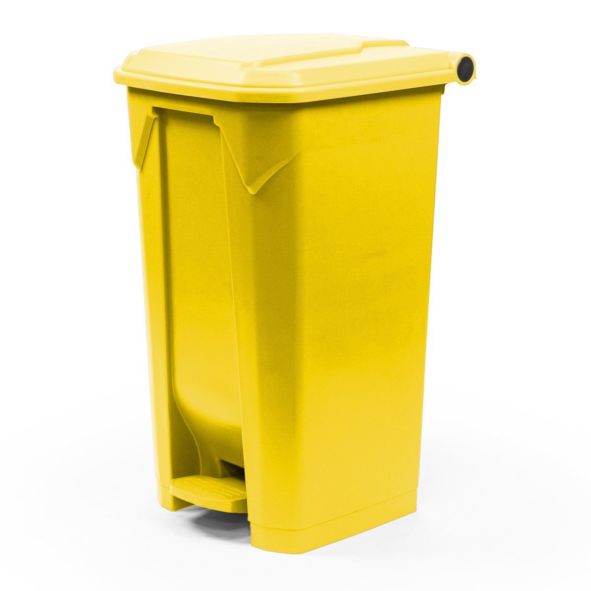 GENERICO - Basurero 100 Litros con pedal central Amarillo