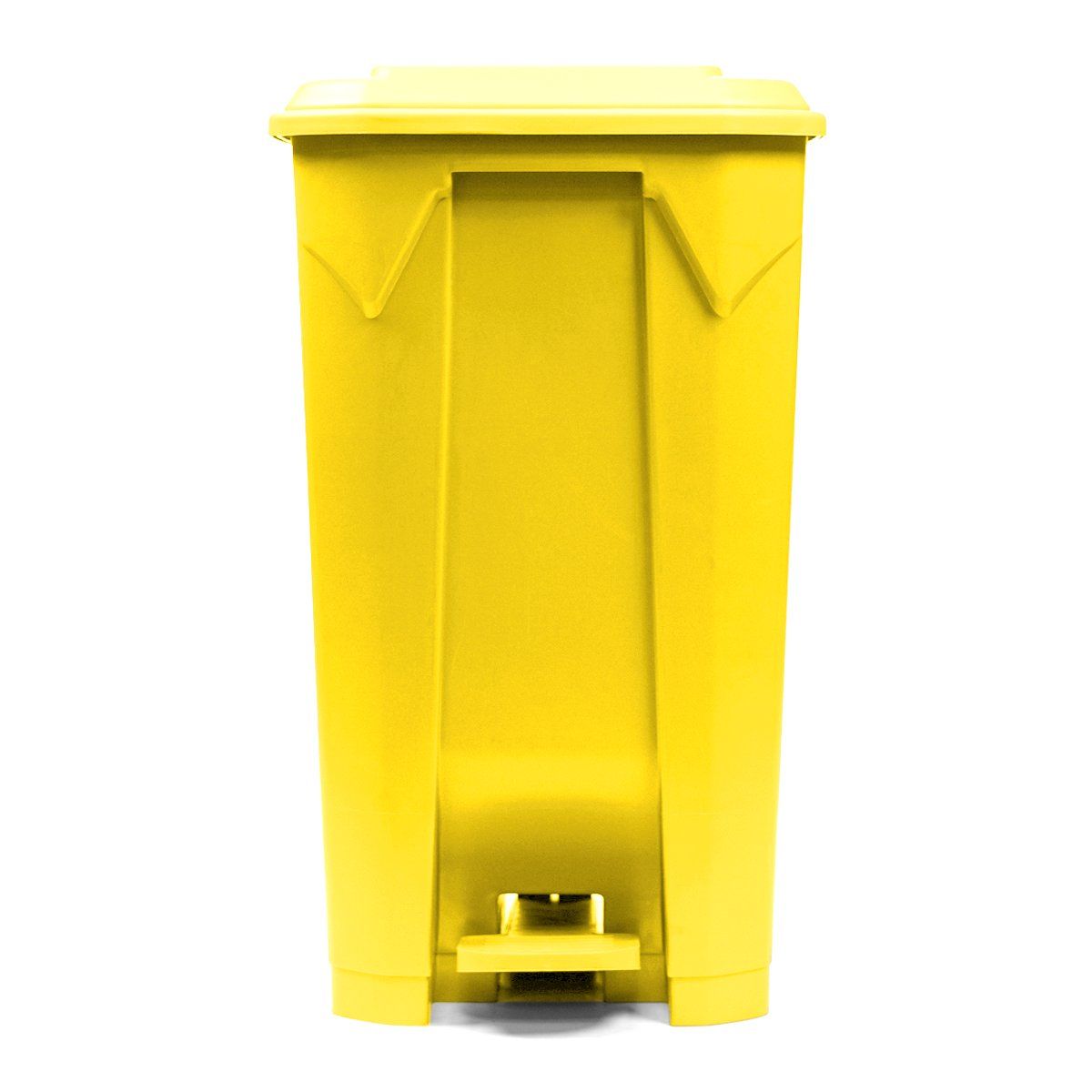GENERICO - Basurero 100 Litros con pedal central Amarillo
