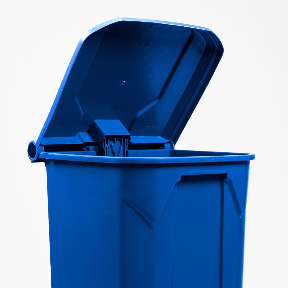 GENERICO - Basurero 100 Litros con pedal central Azul