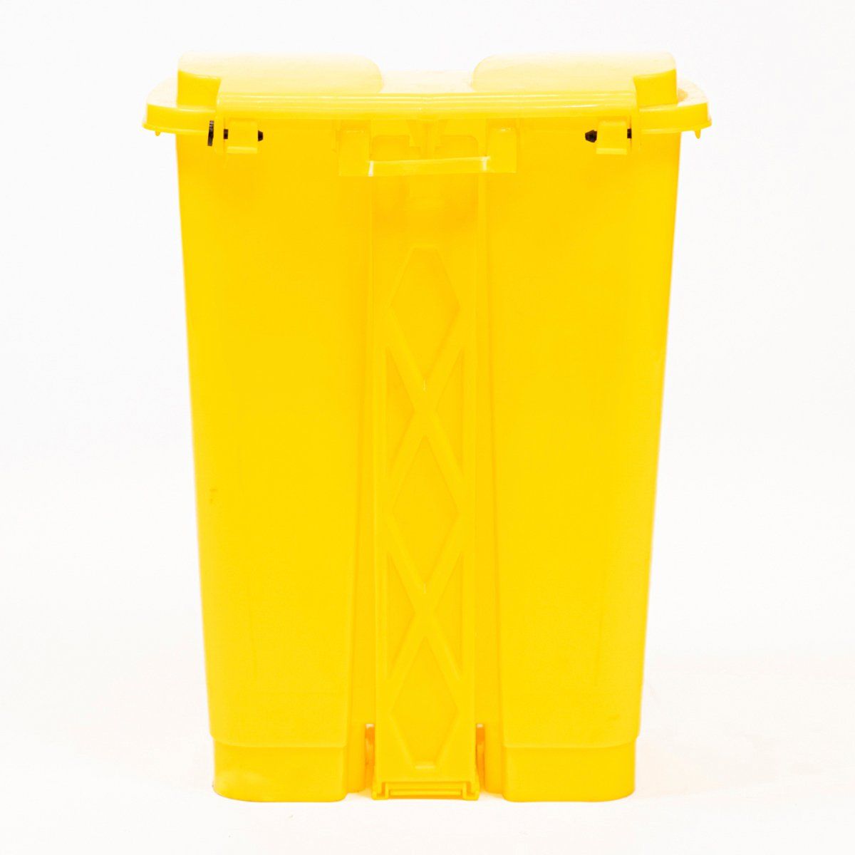 GENERICO - Basurero 16 Litros con Pedal Central Amarillo