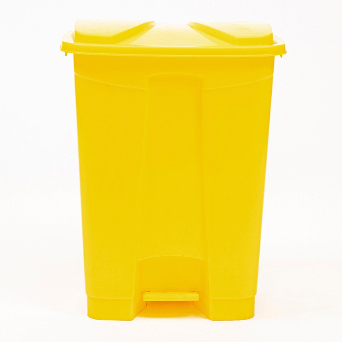 GENERICO - Basurero 16 Litros con Pedal Central Amarillo