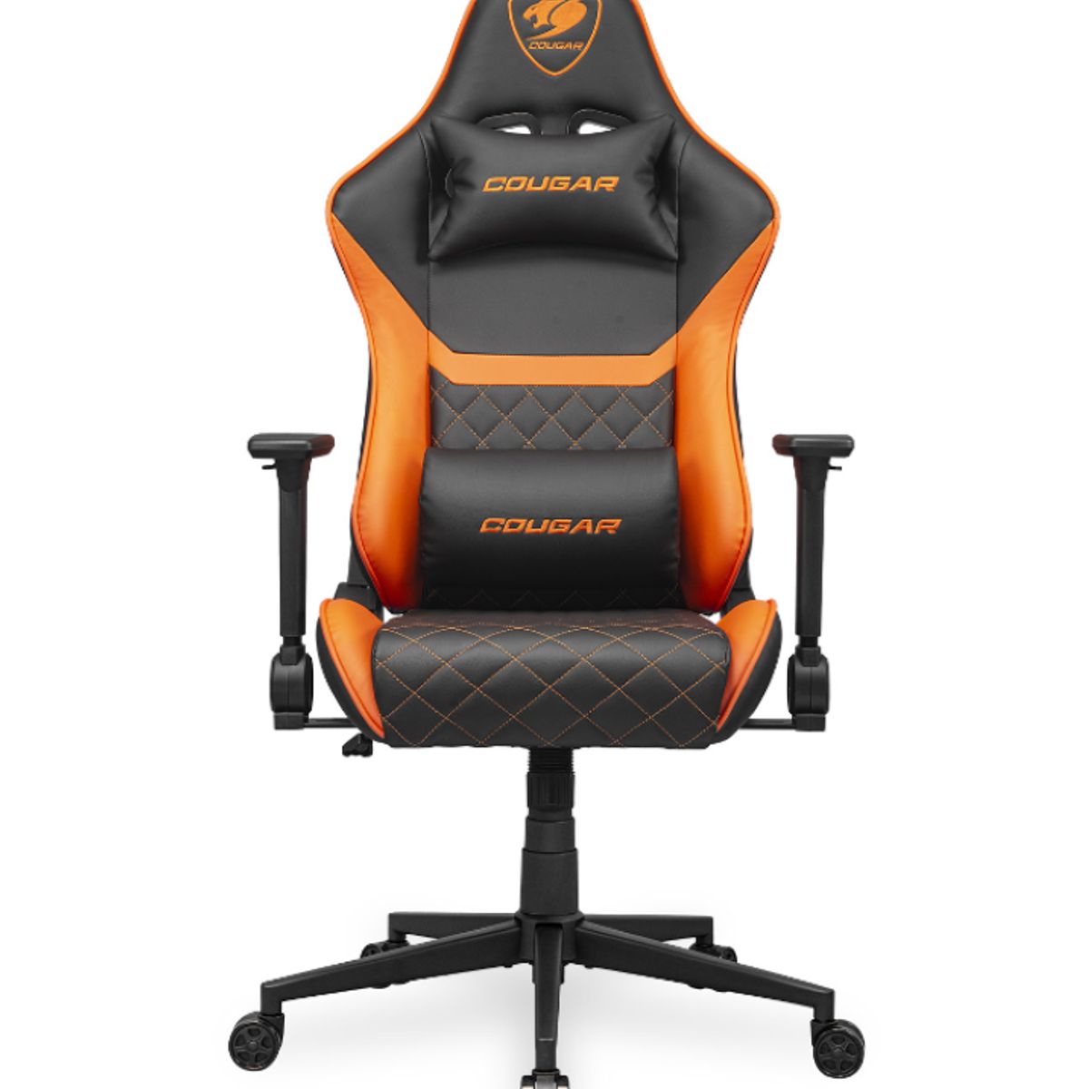 COUGAR - Silla Gamer - ARMOR ONE V2 - Soporte máx. 120 kg - Black/Orange