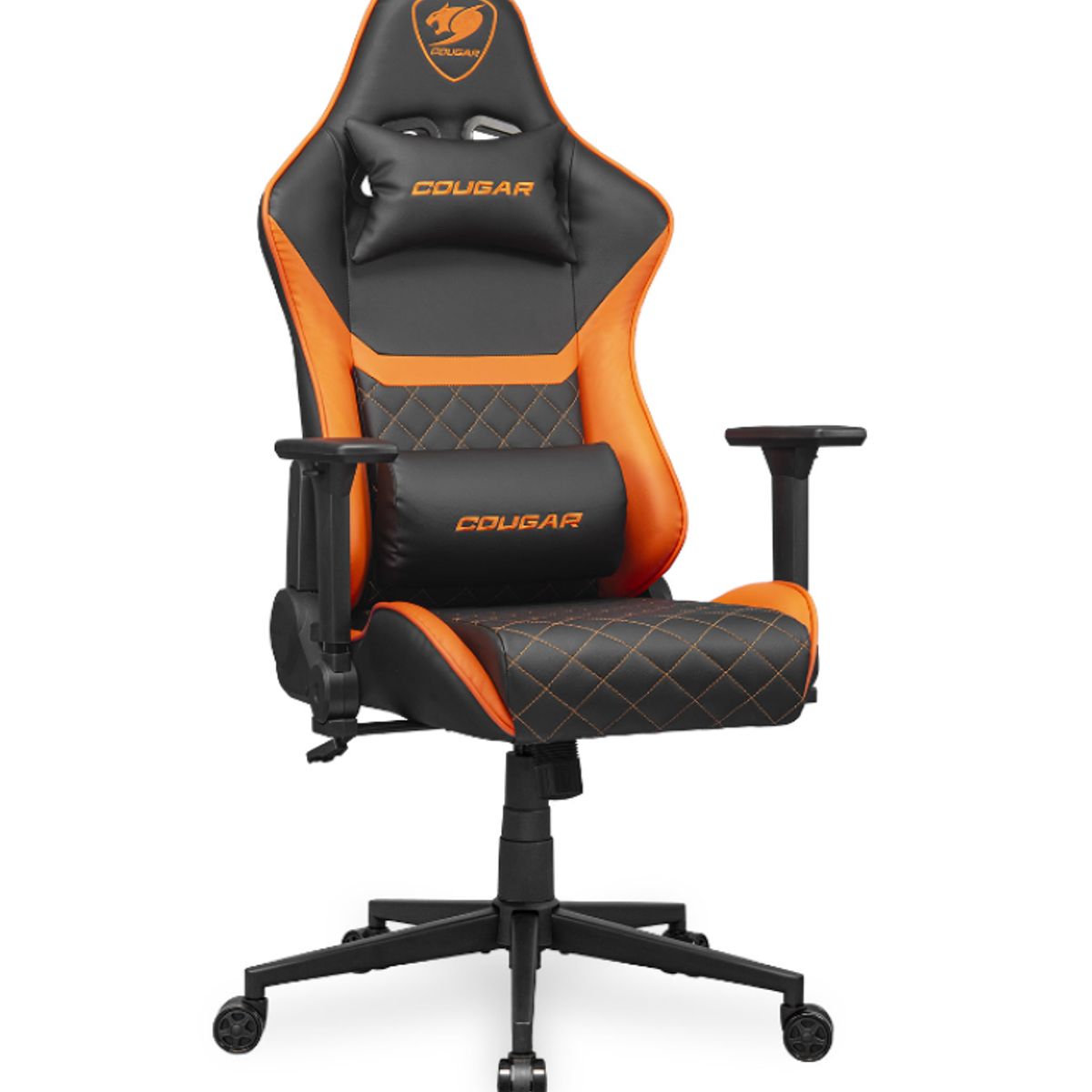 COUGAR - Silla Gamer - ARMOR ONE V2 - Soporte máx. 120 kg - Black/Orange
