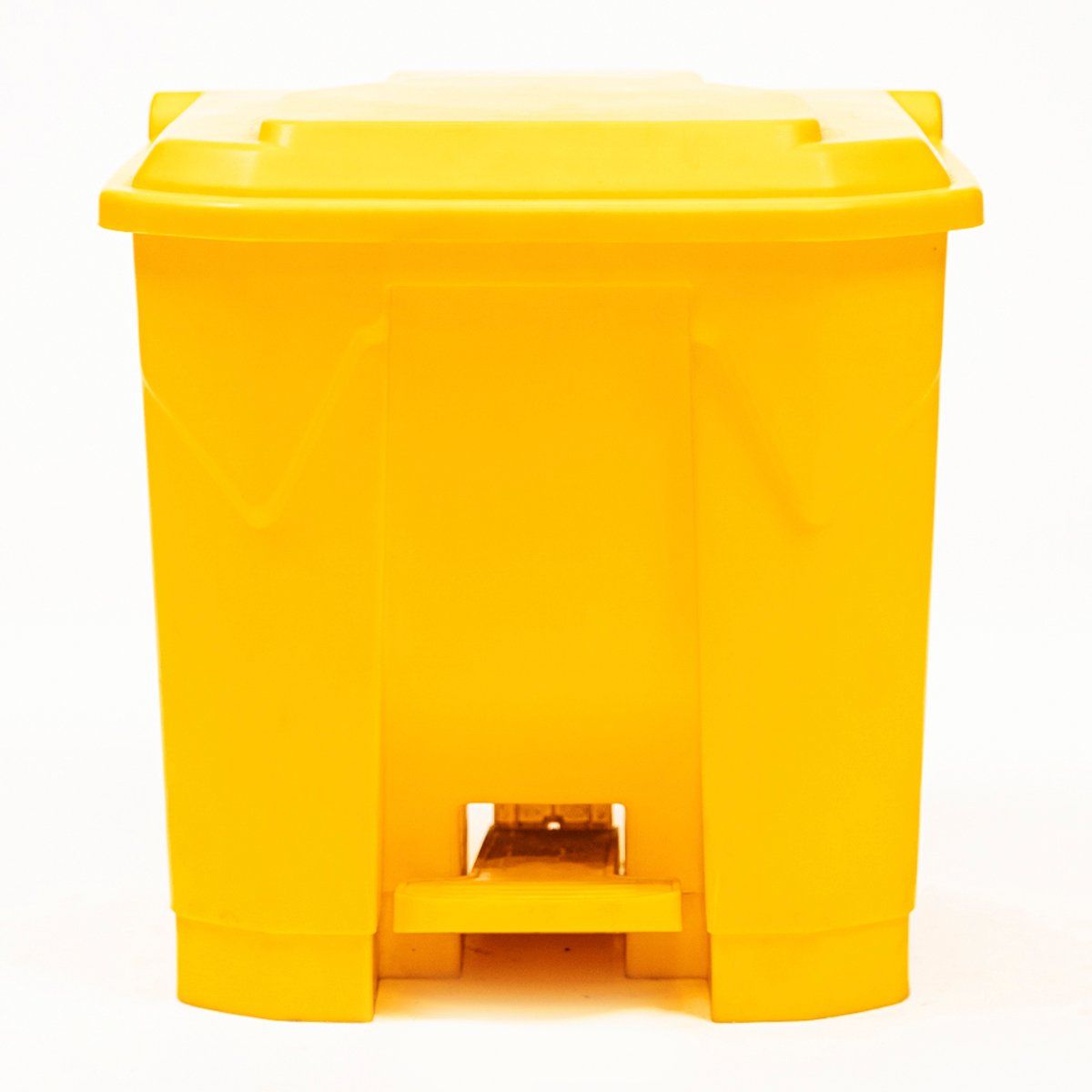 GENERICO - Basurero 30 Litros con pedal central Amarillo
