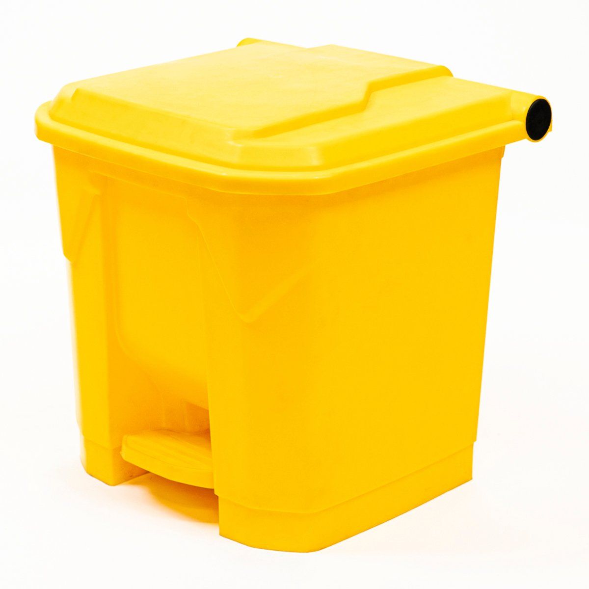 GENERICO - Basurero 30 Litros con pedal central Amarillo
