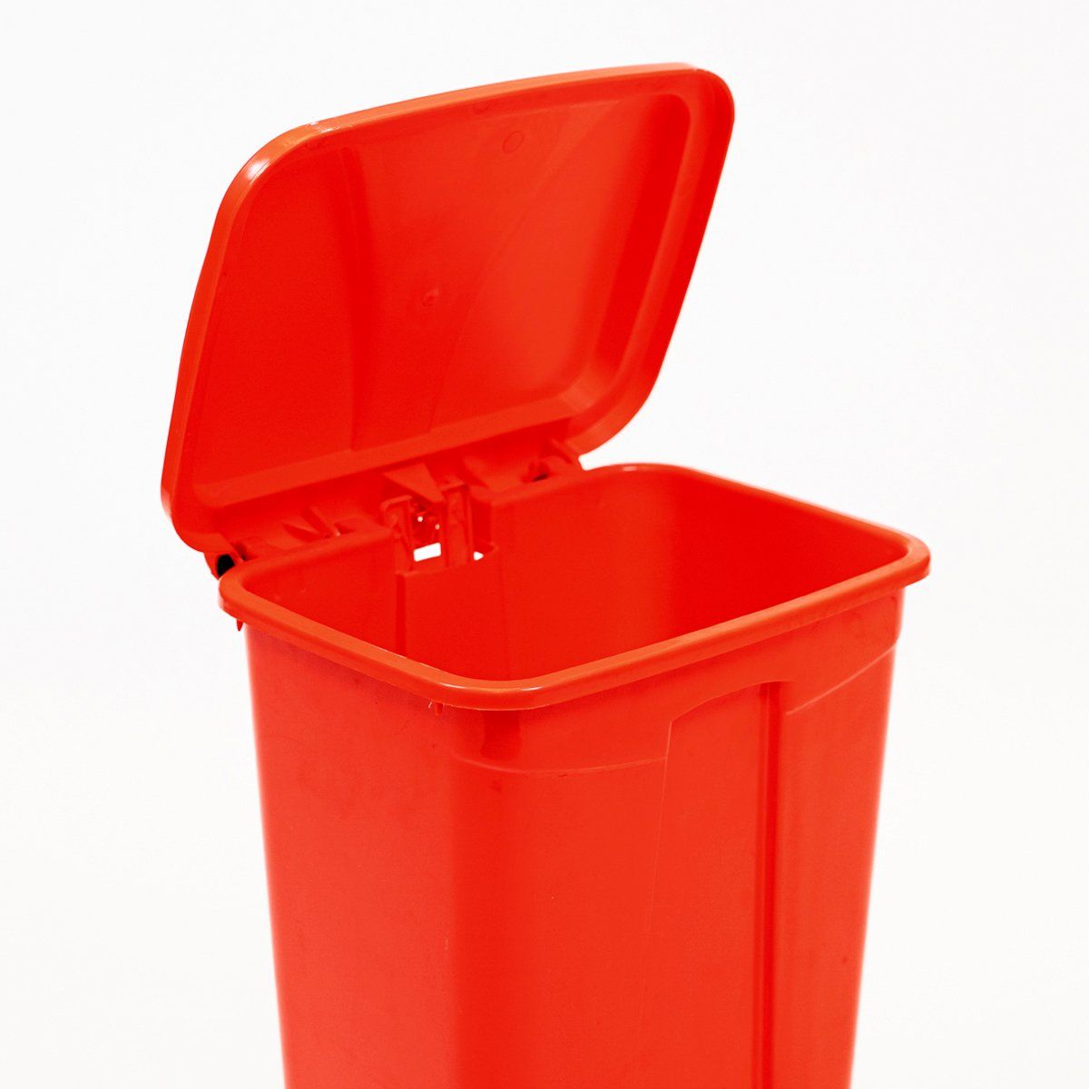 GENERICO - Basurero 16 Litros con Pedal Central Rojo