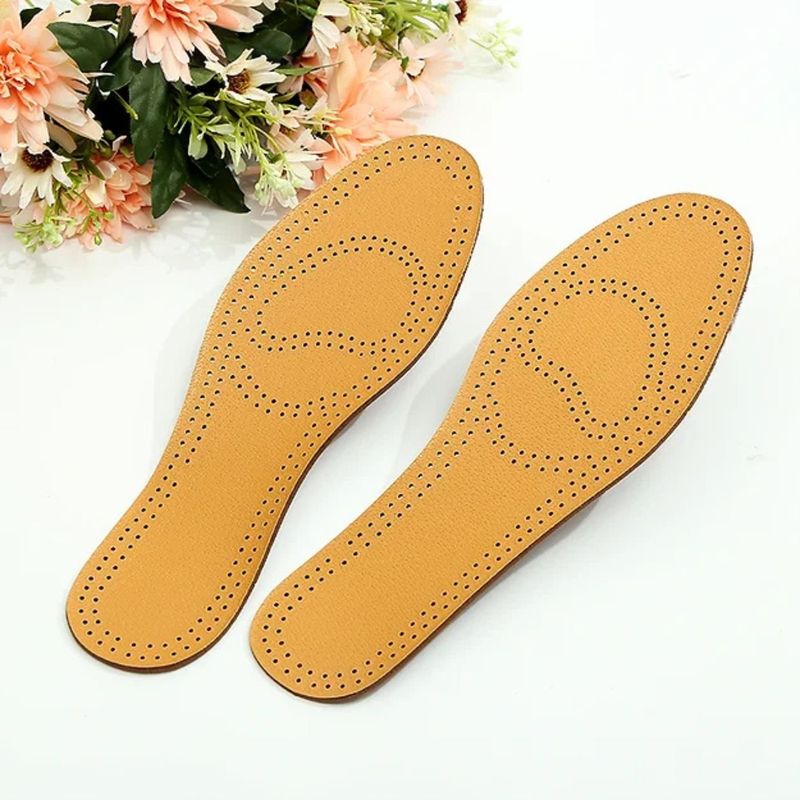 MPROPIA - Pack 2 Pares Plantillas Antibacterianas Cuero Unisex 825