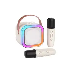 GENERICO - Altavoz Bluetooth Inalámbrico Micrófono Para Niños BLANCO