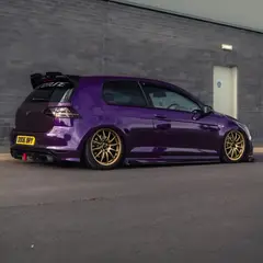 GENERICO - Aleron trasero negro brillante autos embellecedor Volkswagen