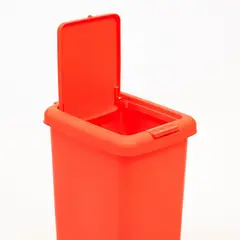 GENERICO - Basurero 10 Litros con Pedal Central Rojo