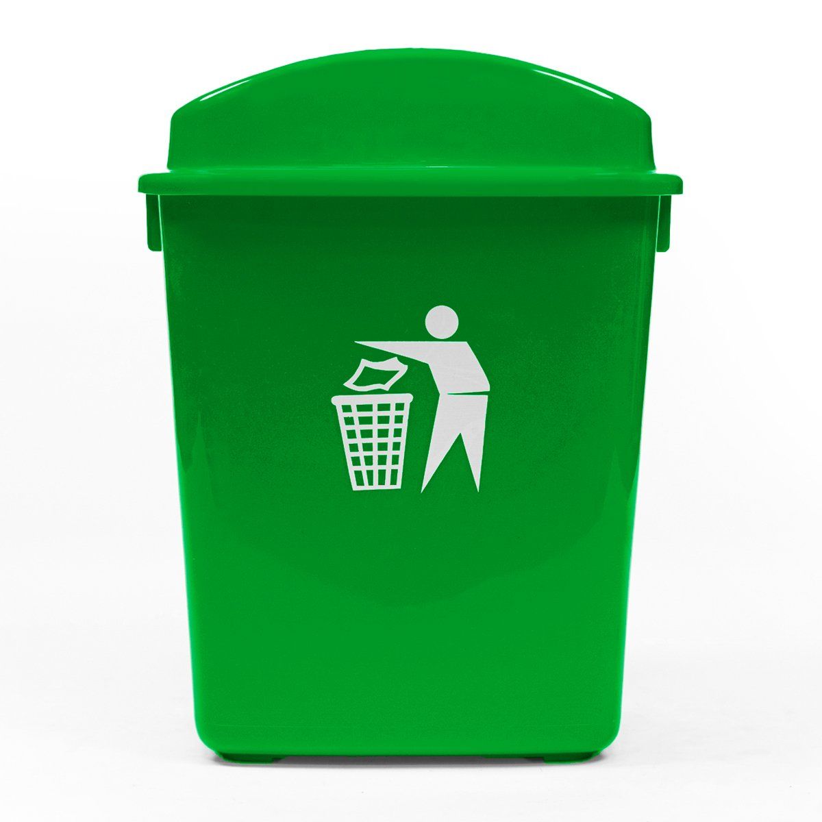 GENERICO - Basurero 30 Litros Tapa Vaiven Verde