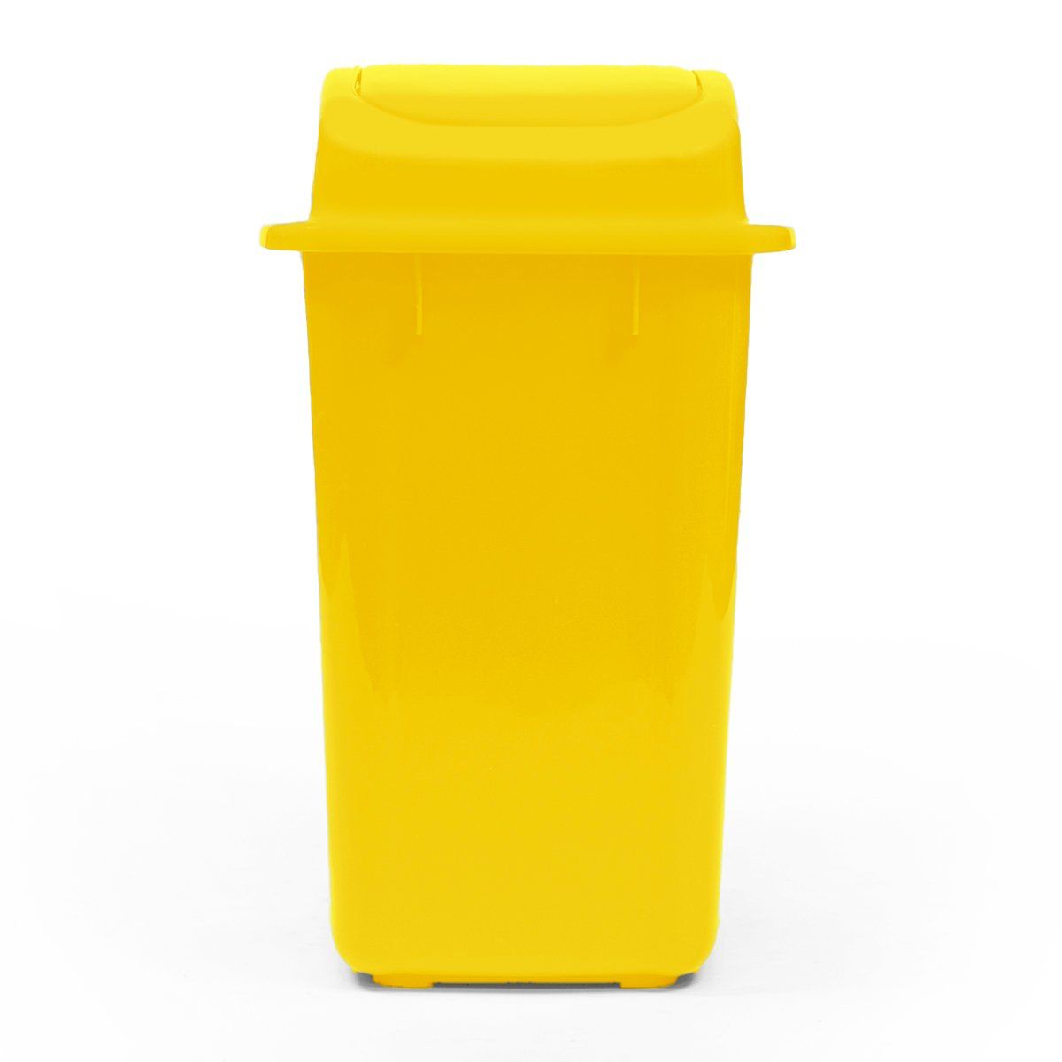 GENERICO - Basurero 30 Litros Tapa Vaiven Amarillo