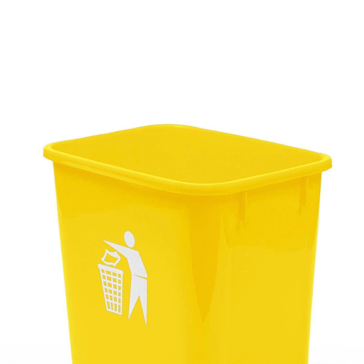 GENERICO - Basurero 30 Litros Tapa Vaiven Amarillo