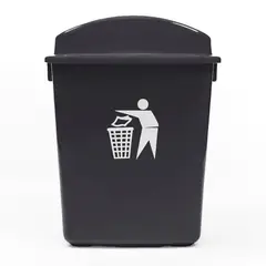 GENERICO - Basurero 30 Litros Tapa Vaiven Gris