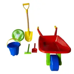 GENERICO - Set Juguete de Playa Carretilla + 5 Accesorios