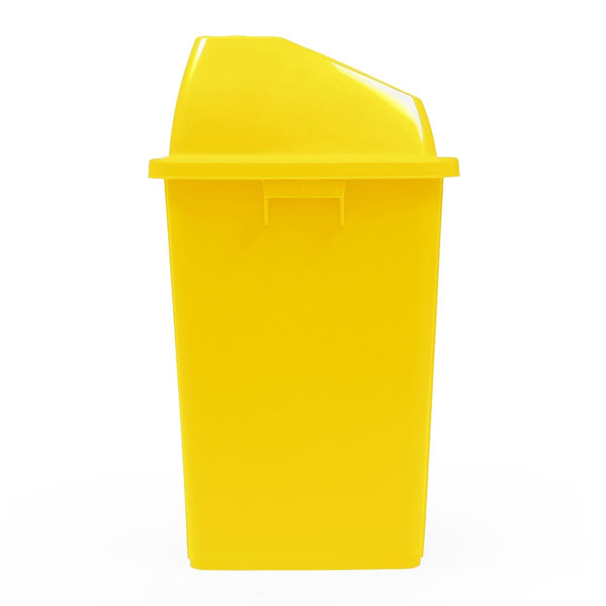 GENERICO - Basurero 60 Litros Tapa Push Amarillo