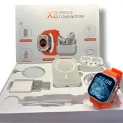 GENERICO - Combo Reloj Watch X8 + Audifonos In Ear + Cargador