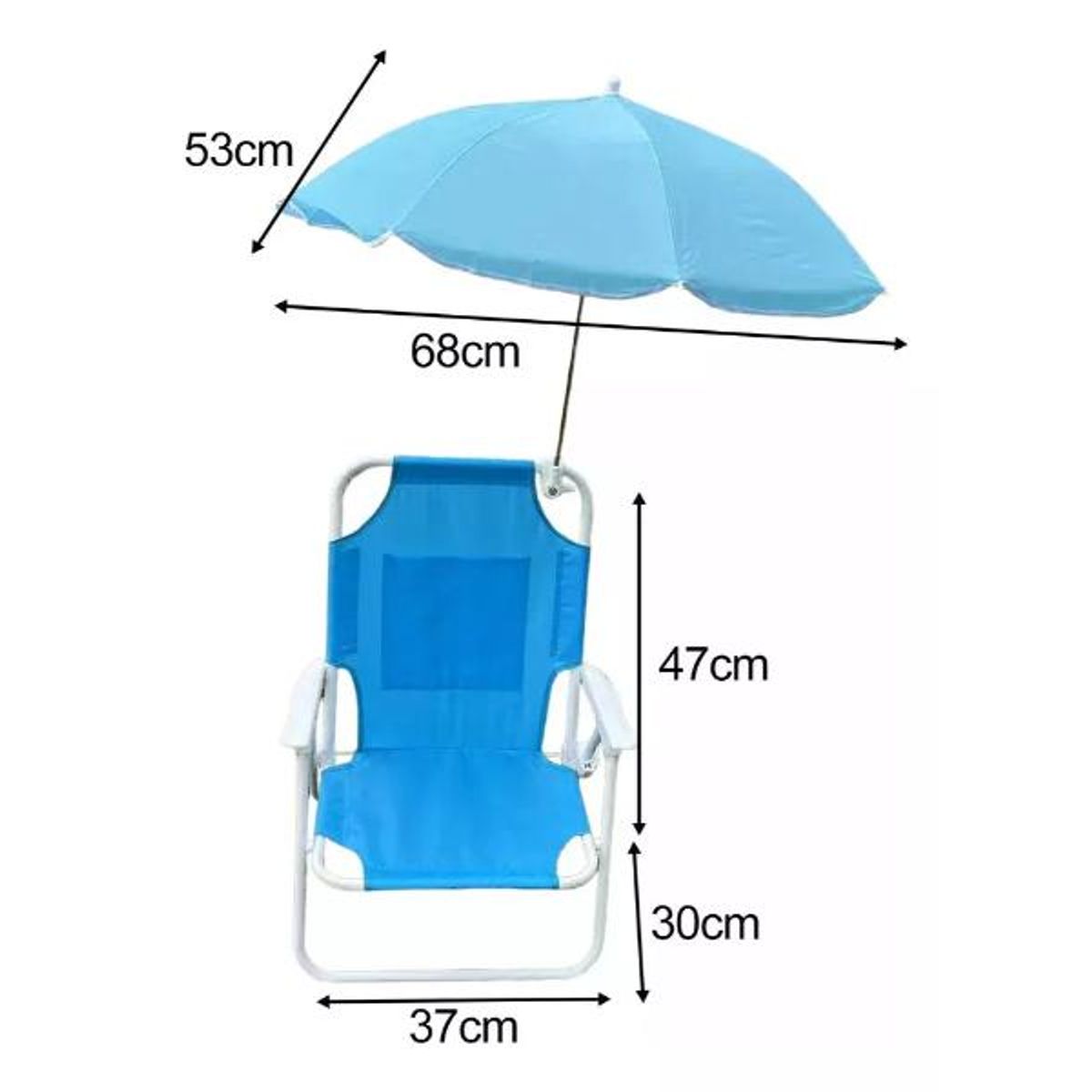 GENERICO - Silla Plegable Camping Niños Con Sombrilla