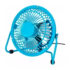 IRM - Ventilador Usb Mini 4 Aspas Color Celeste